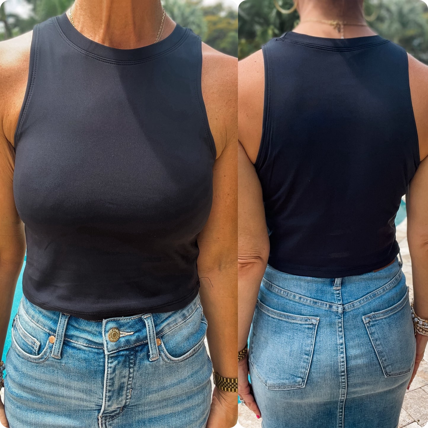 Yesterday's Crop Tank in Black