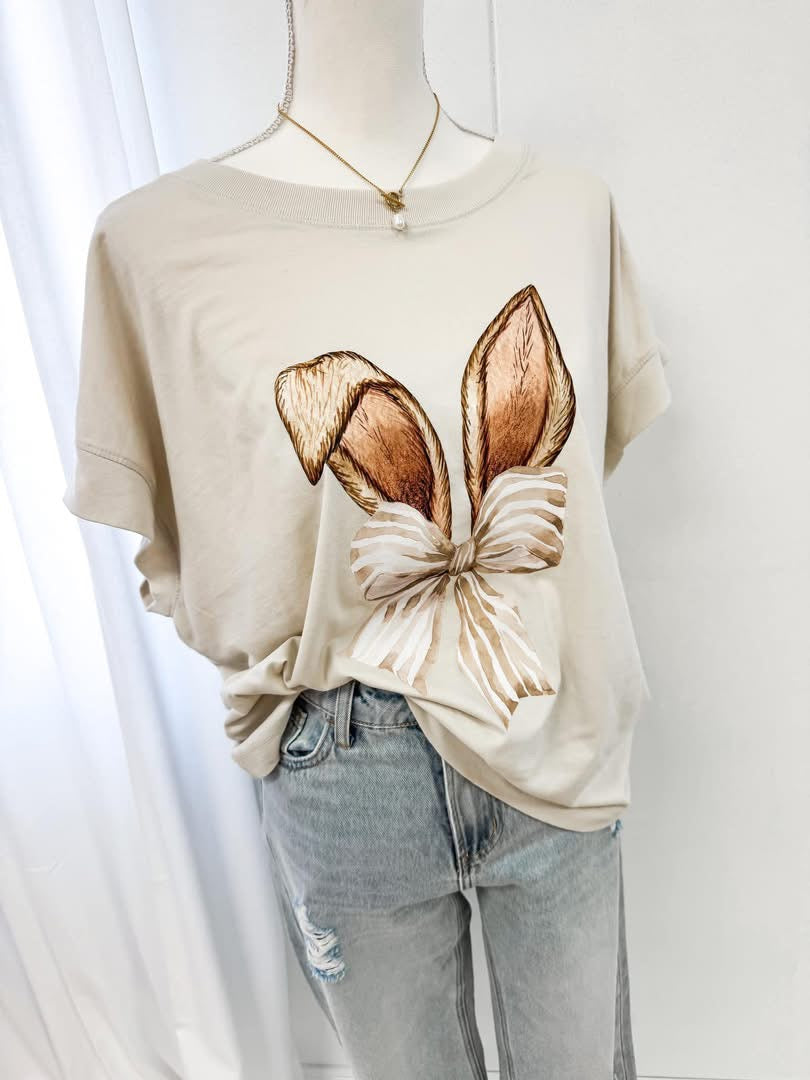 PREORDER - Bunny Ear Bow Tee