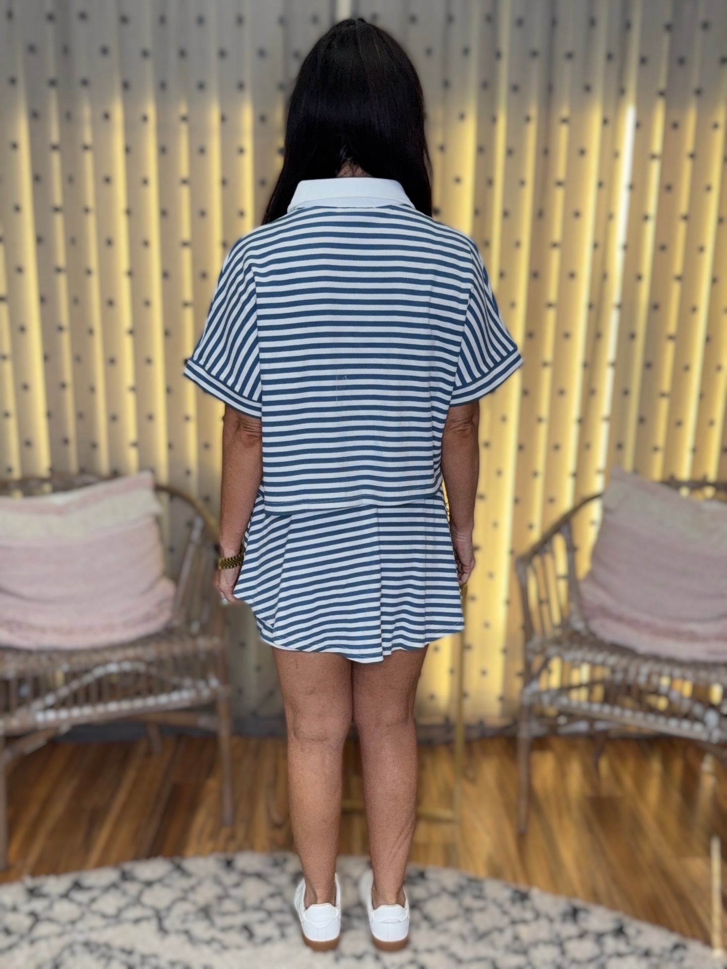 HARBOR STRIPED SKORT SET - 2 colors