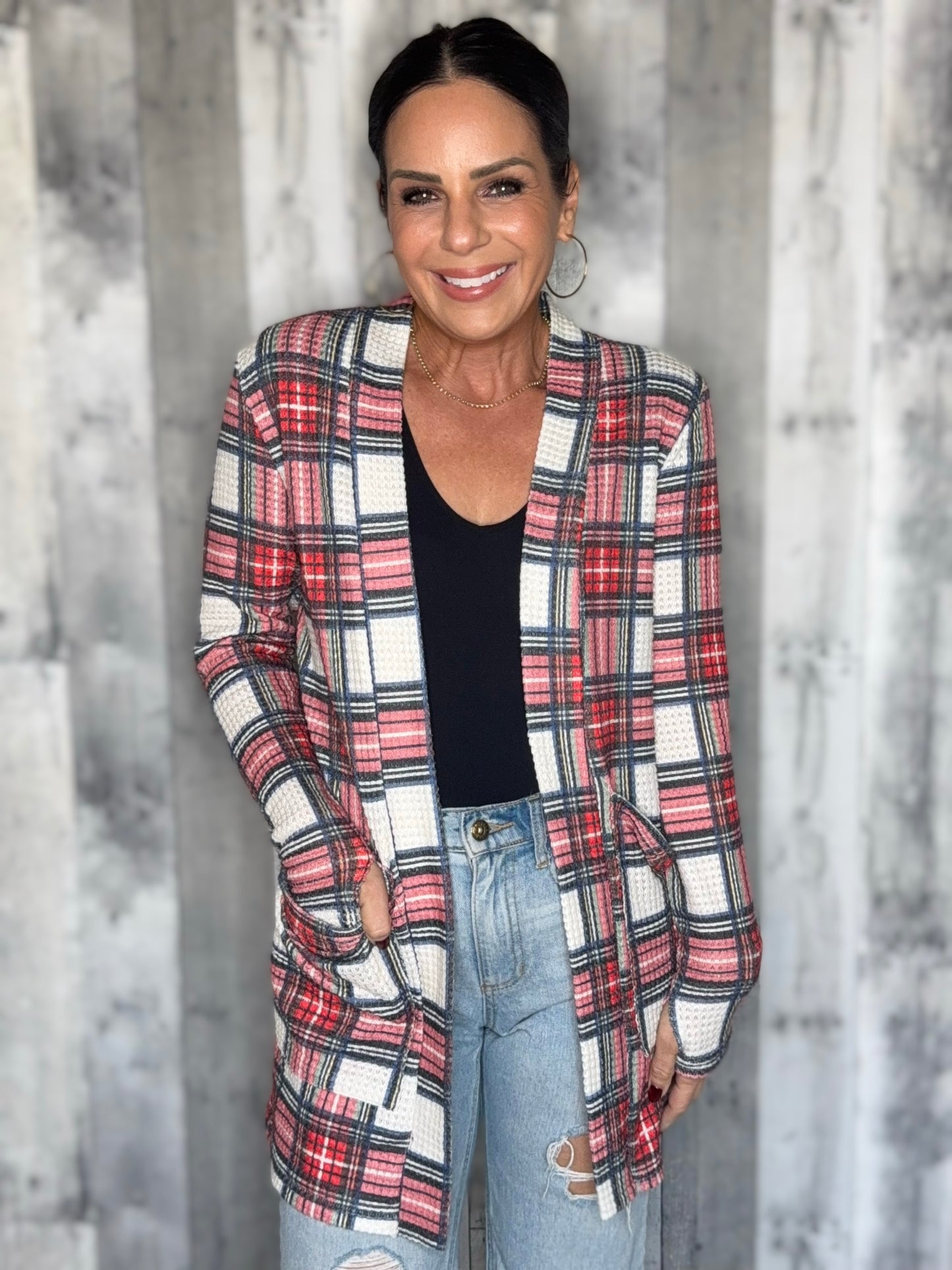 Plaid Lola Cardigan