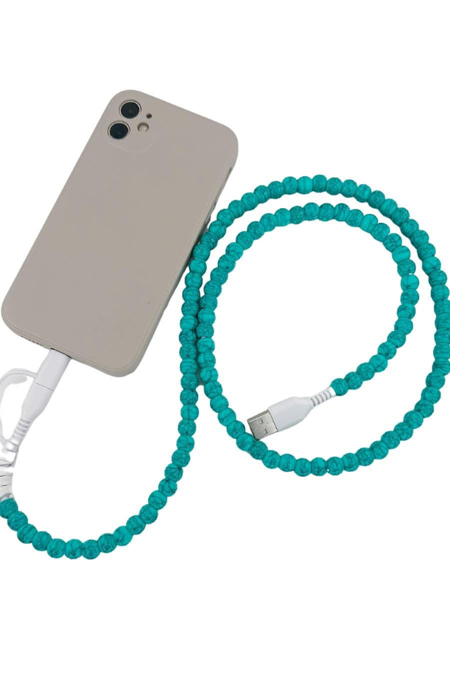 2-in-1 Beaded USB Charger - 11 colors