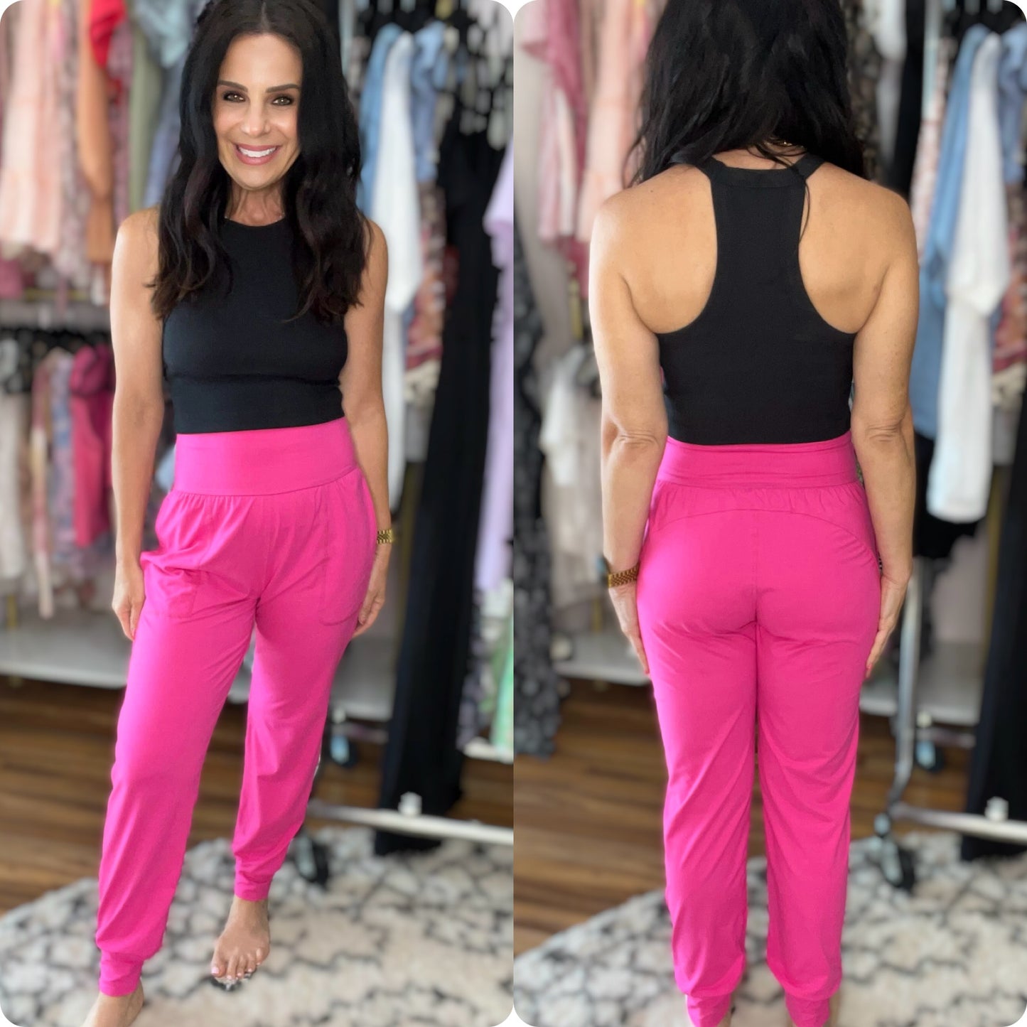 Always Accelerating Joggers in Sonic Pink