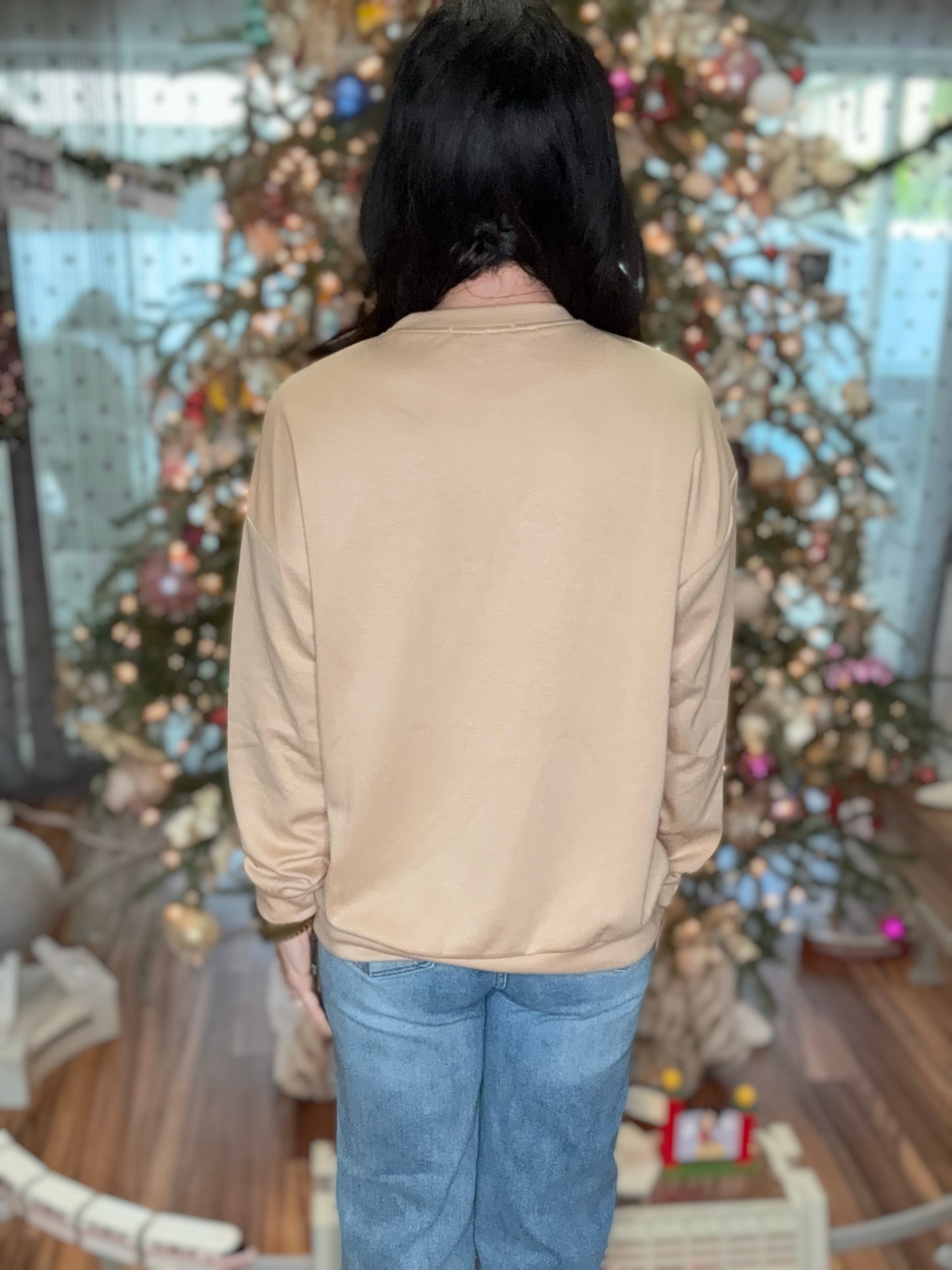 New Year Sequin Beaded Pullover