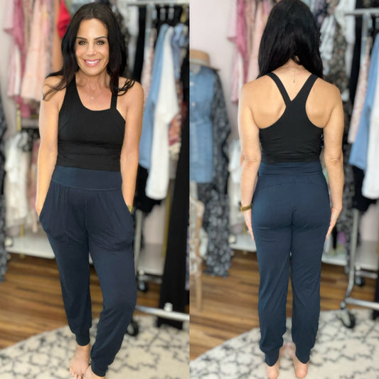 Always Accelerating Joggers in Nocturnal Navy