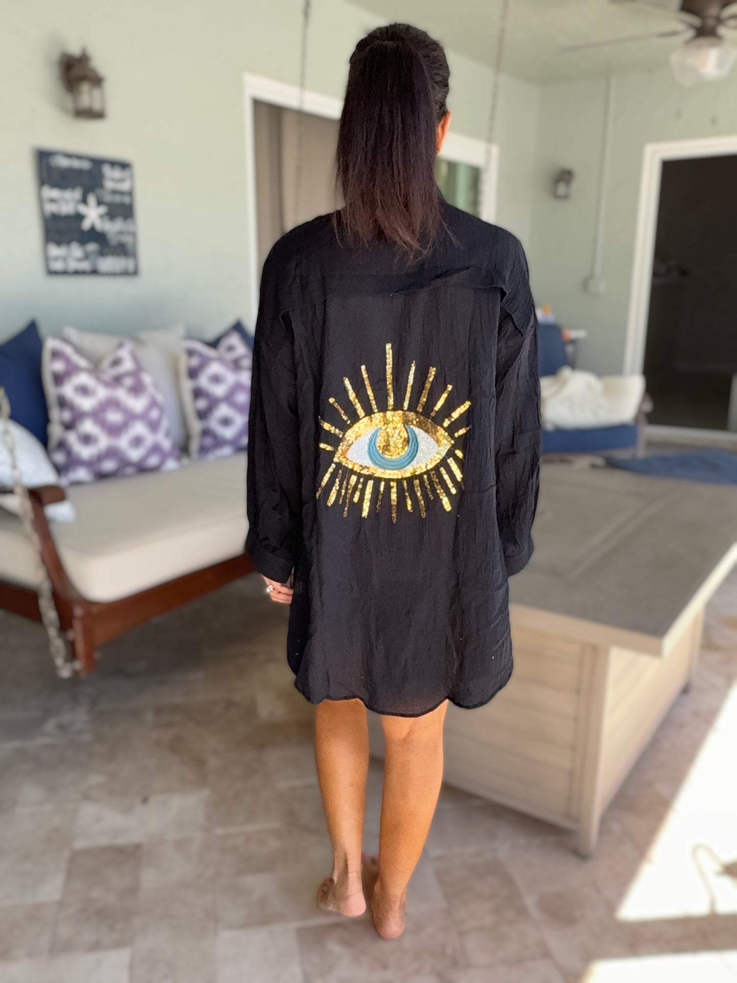 PREORDER - Santorini Shade Gauzy Top - 3 colors