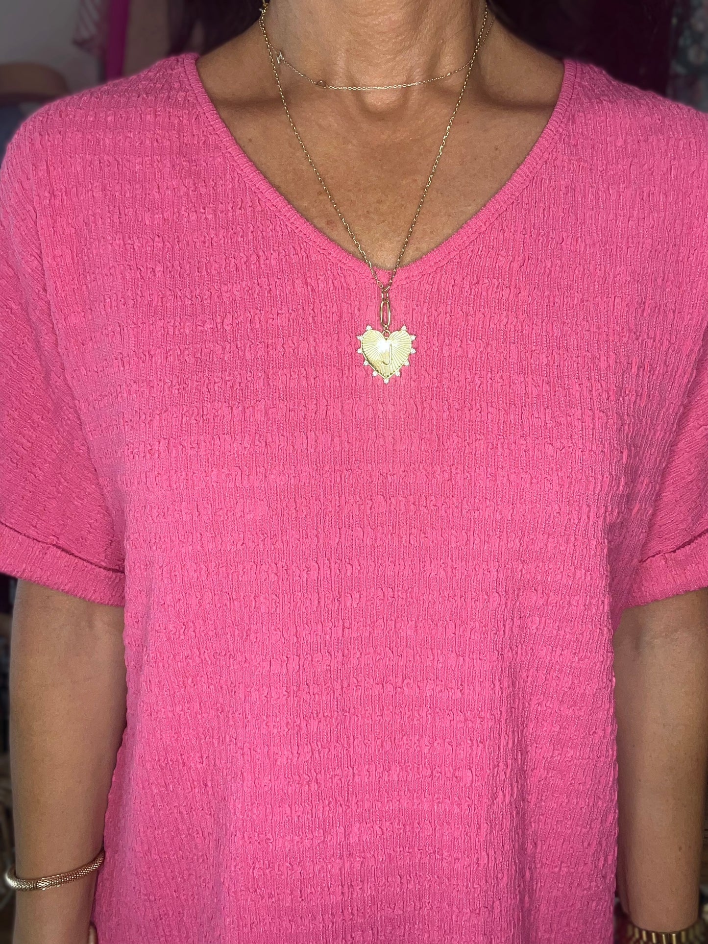 Amanda V-Neck Short Sleeve Blouse