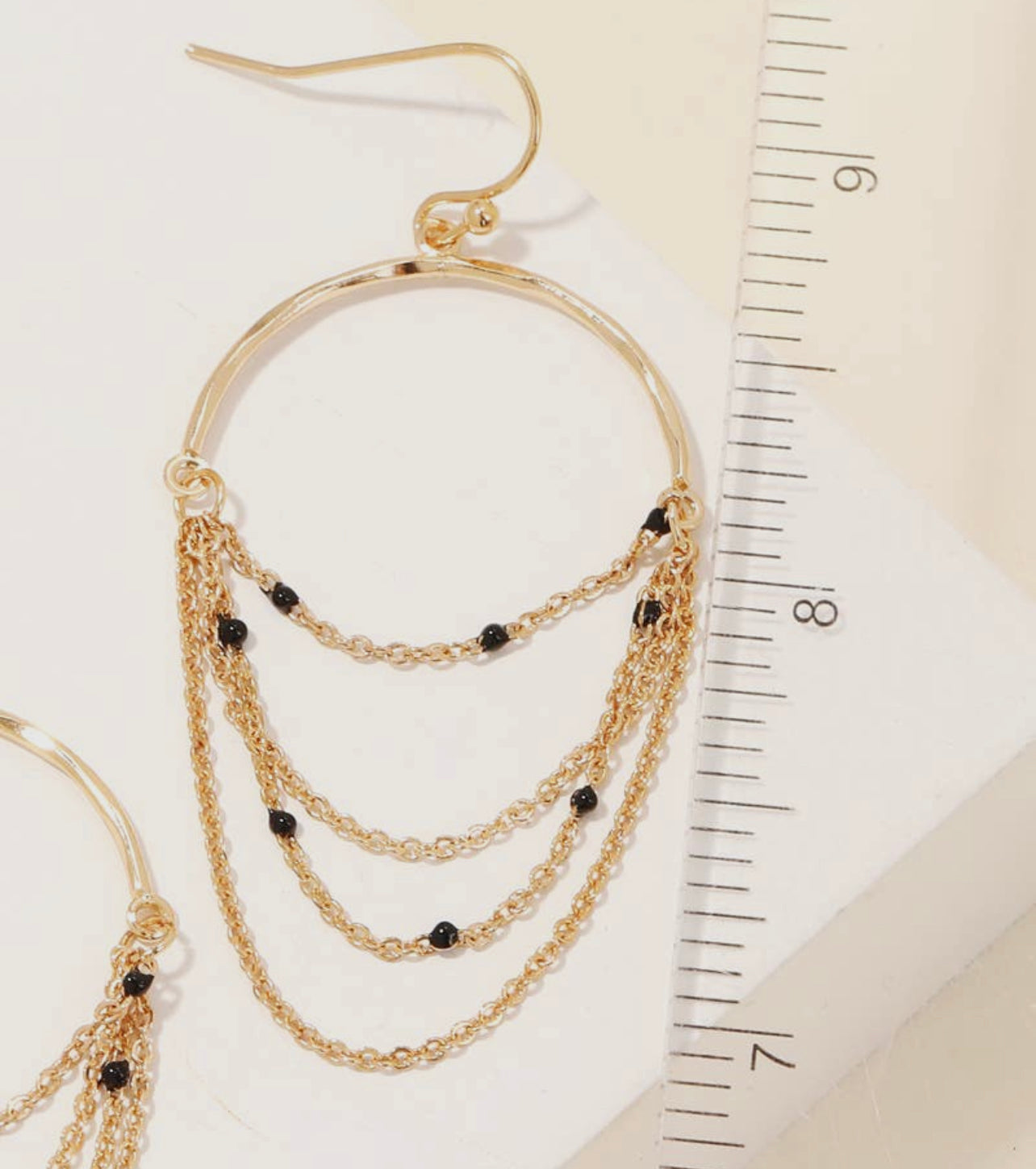 Mini Bead Half Hoop