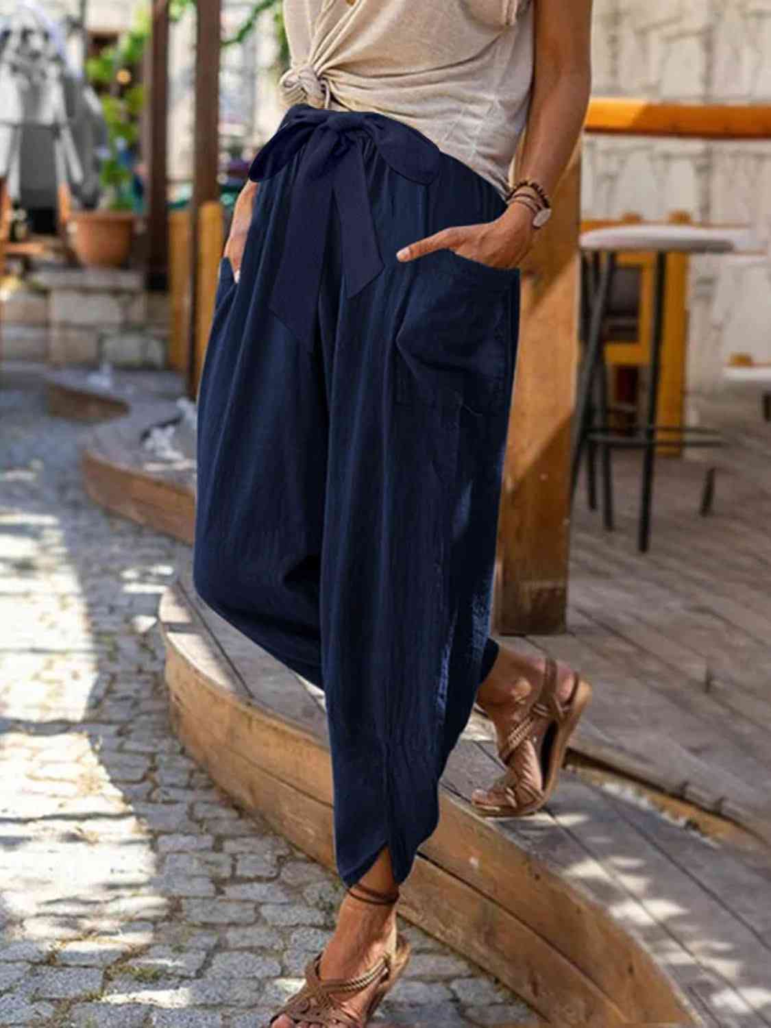 Anita Tie Front Pants