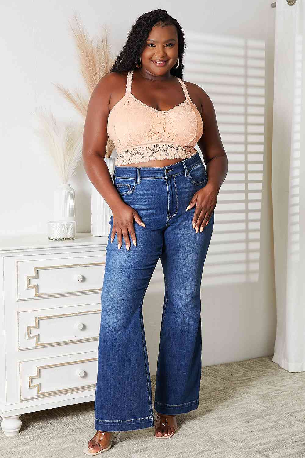 Juliette Lace Bralette - Light Apricot