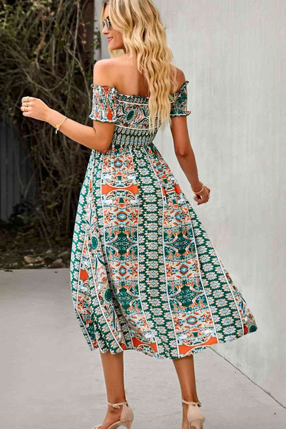 Sabrina Bohemian Off-Shoulder Dress