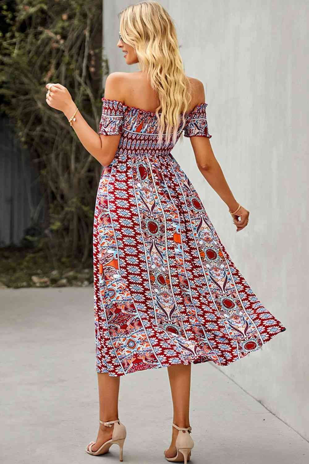 Sabrina Bohemian Off-Shoulder Dress