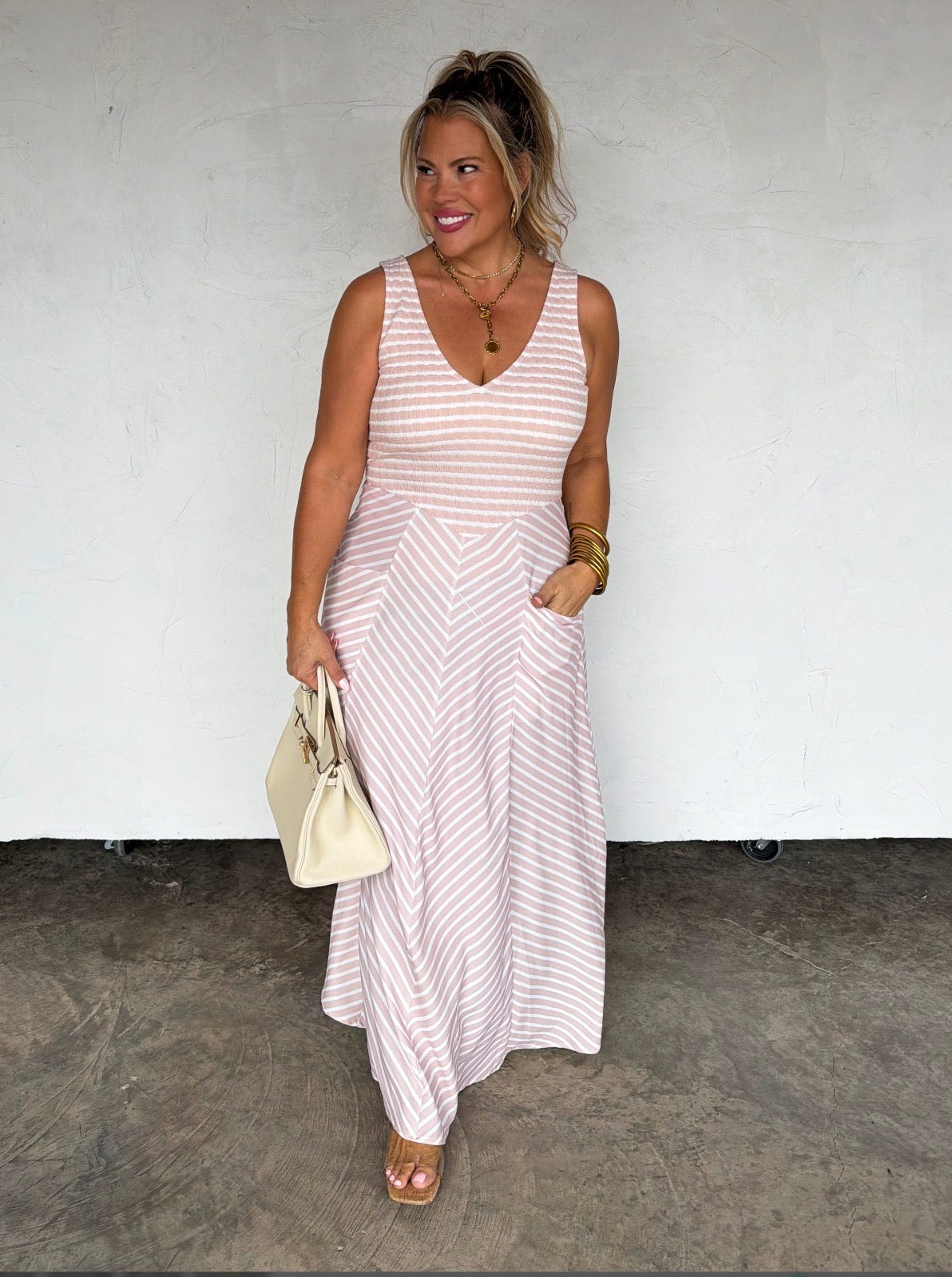 PREORDER - Luciana Striped Dress - 3 colors