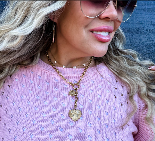 PREORDER - Amour Link Charm Necklace