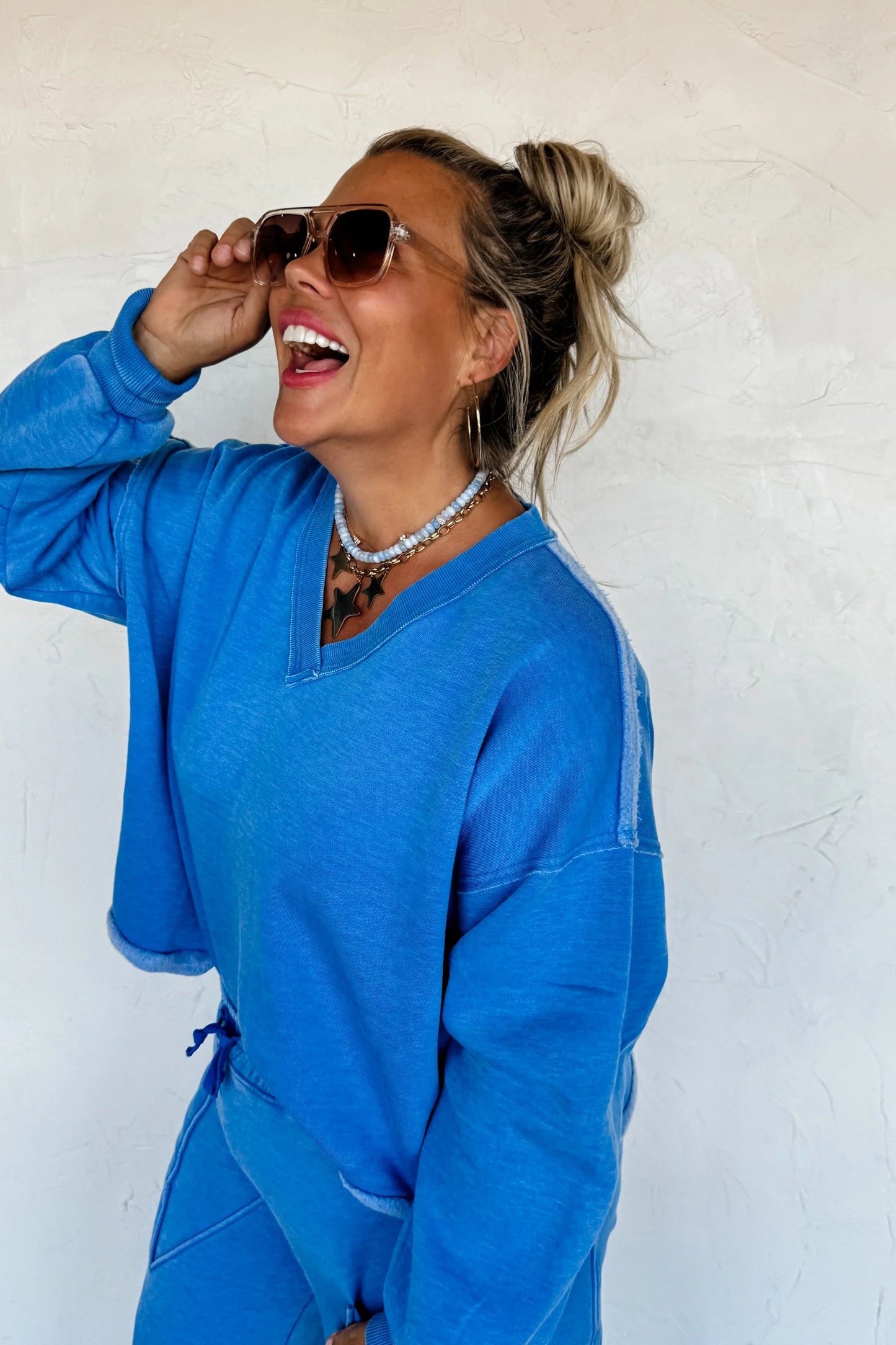 PREORDER - Faded Feels V-Neck Pullover - 5 colors