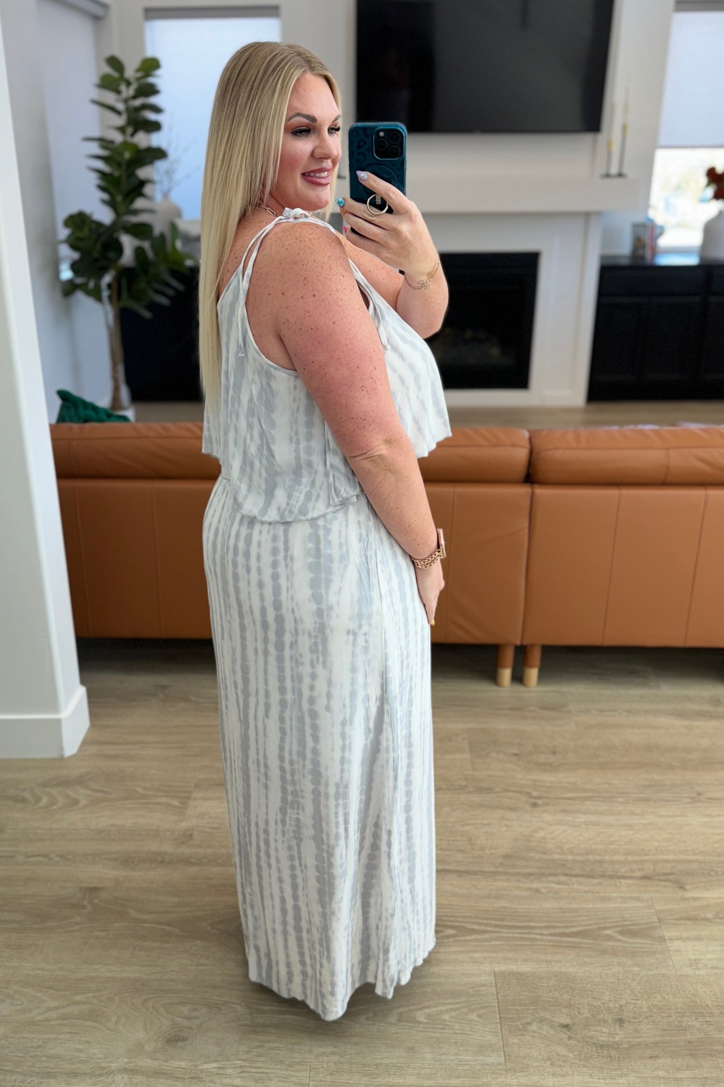 No More Grey Skies Maxi Dress