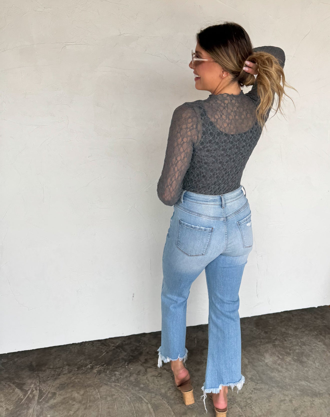 PREORDER - Jolie Lace Thumbhole Top - 7 colors