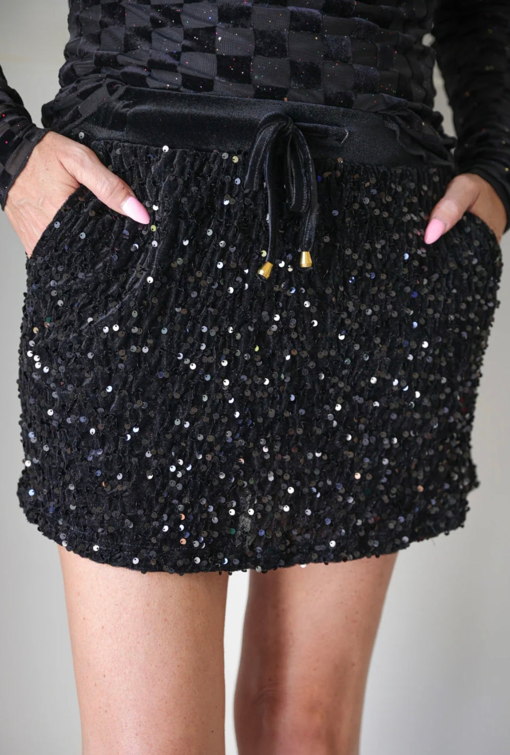 Velvet Hour Sequin Skort