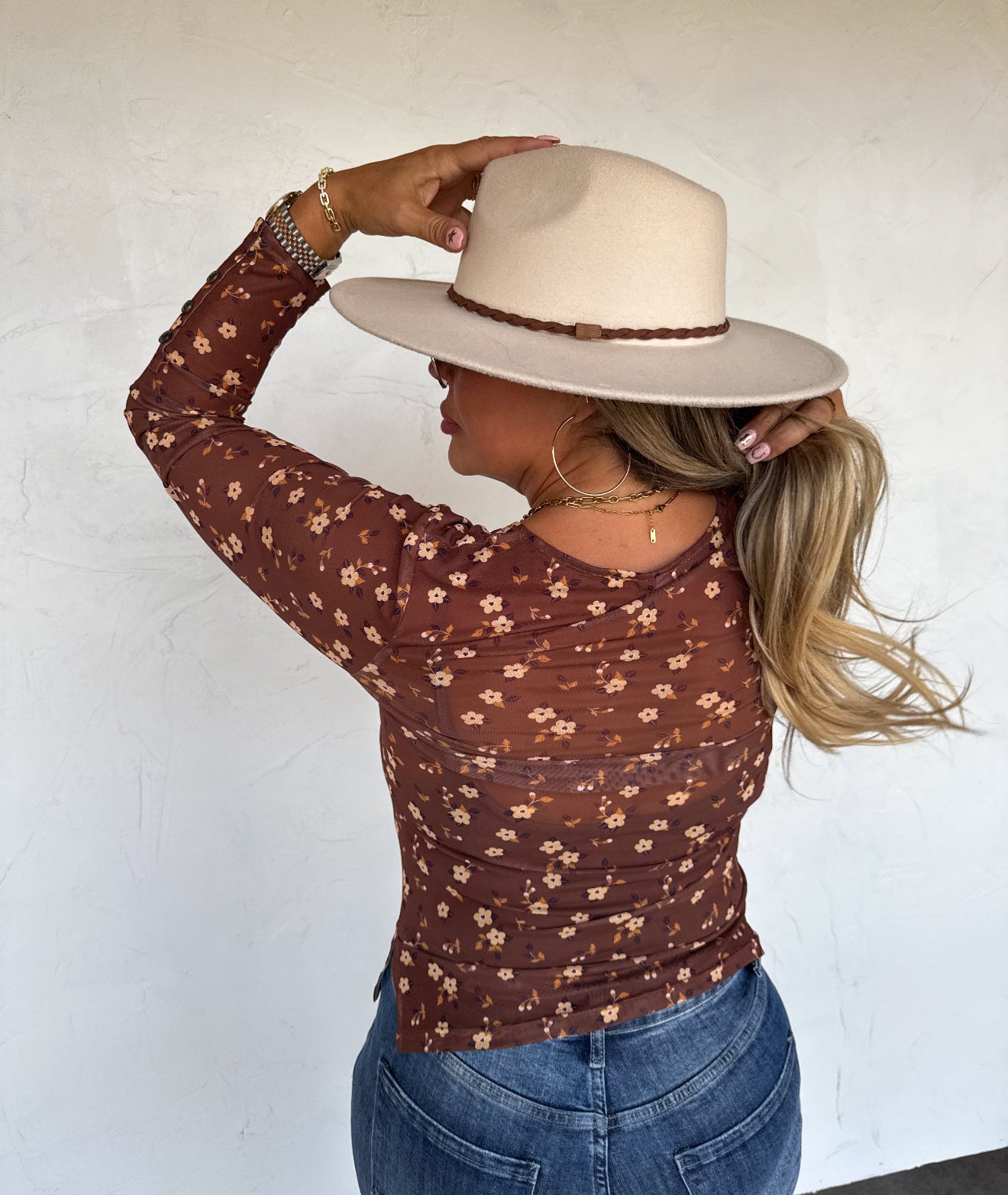 PREORDER - Annie V-Neck Mesh Top - 3 colors