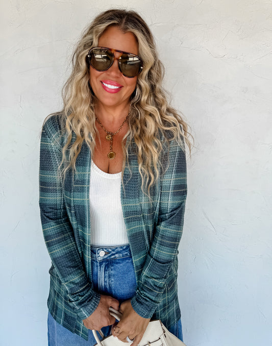 PREORDER - Plaid Lola Cardigans - 3 colors