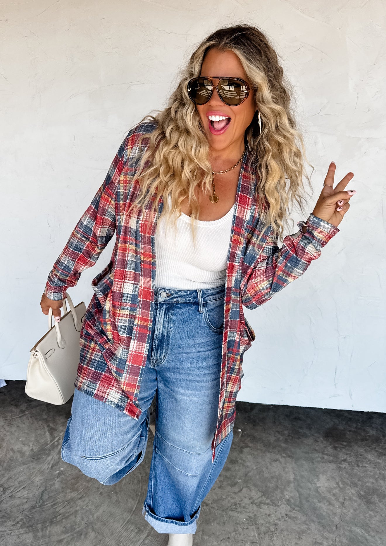 PREORDER - Plaid Lola Cardigans - 3 colors