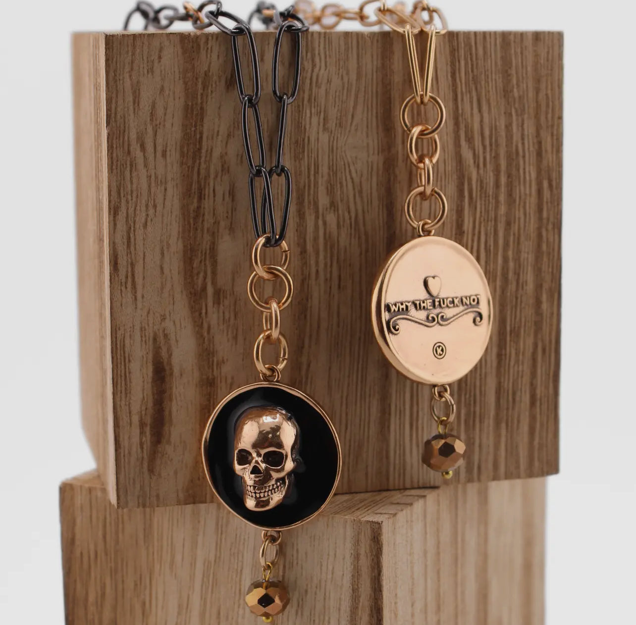 Limited Edition | Why the F Not | Skull Necklace - 2 colors