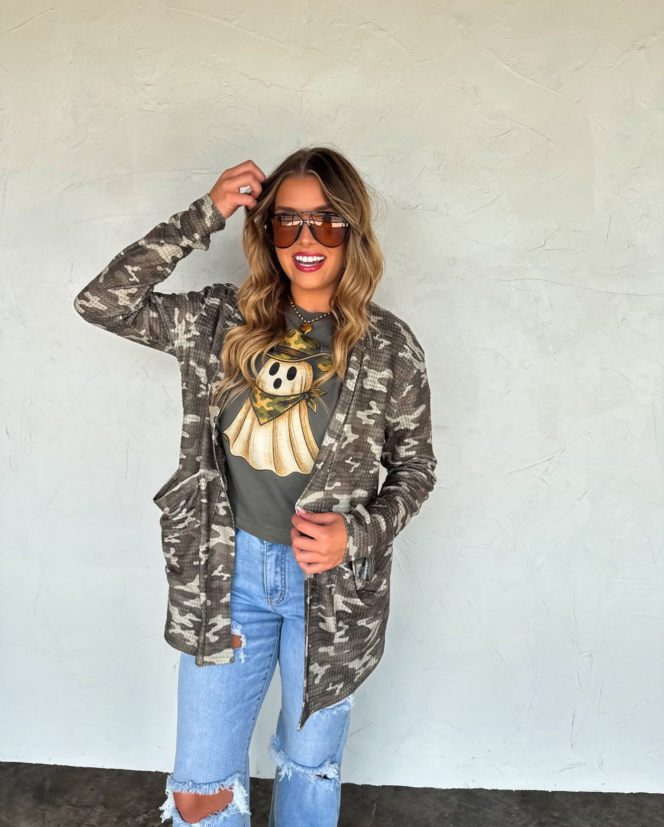 Camo Ghost Graphic Tee