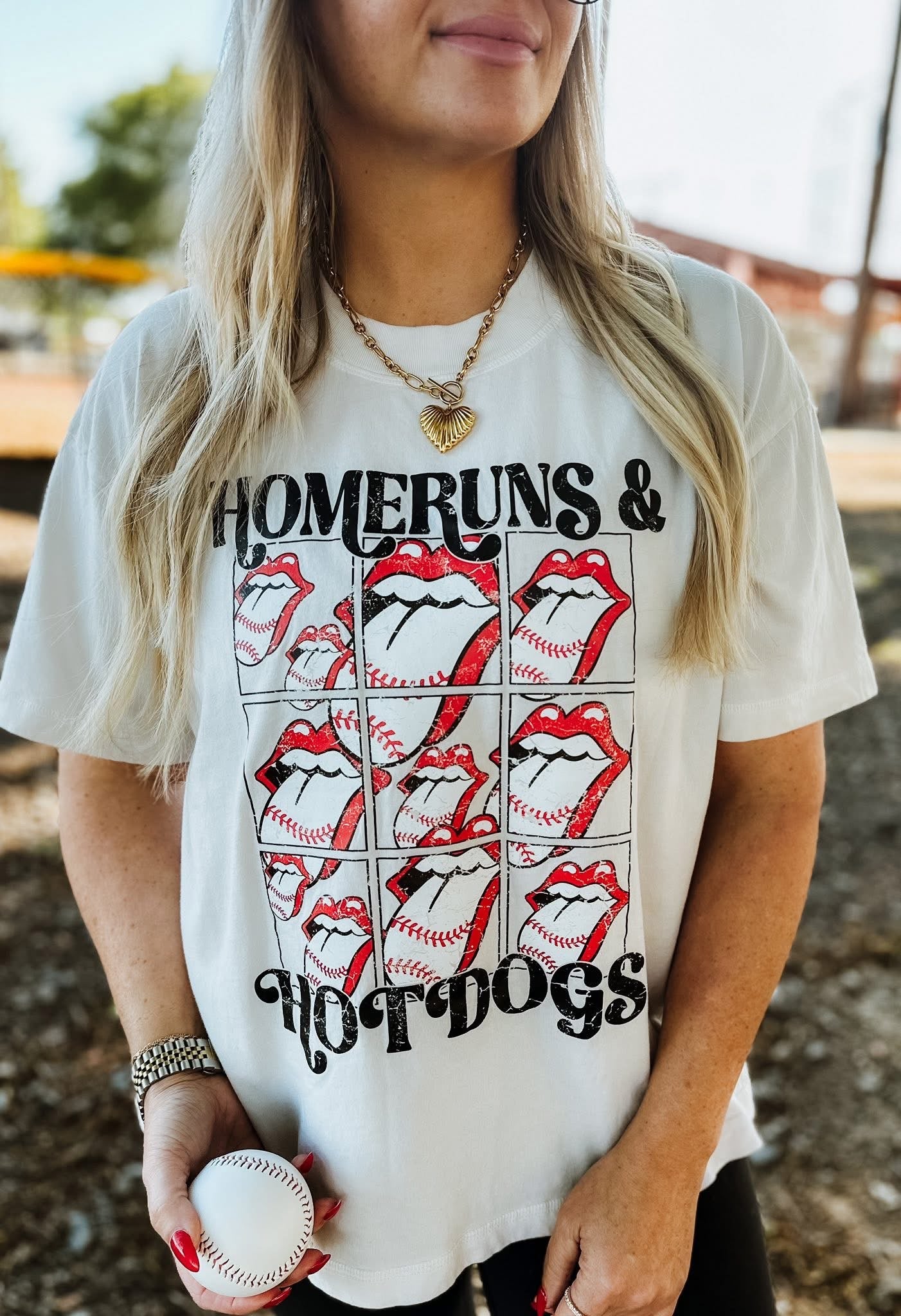Homeruns & Hot Dogs Tee