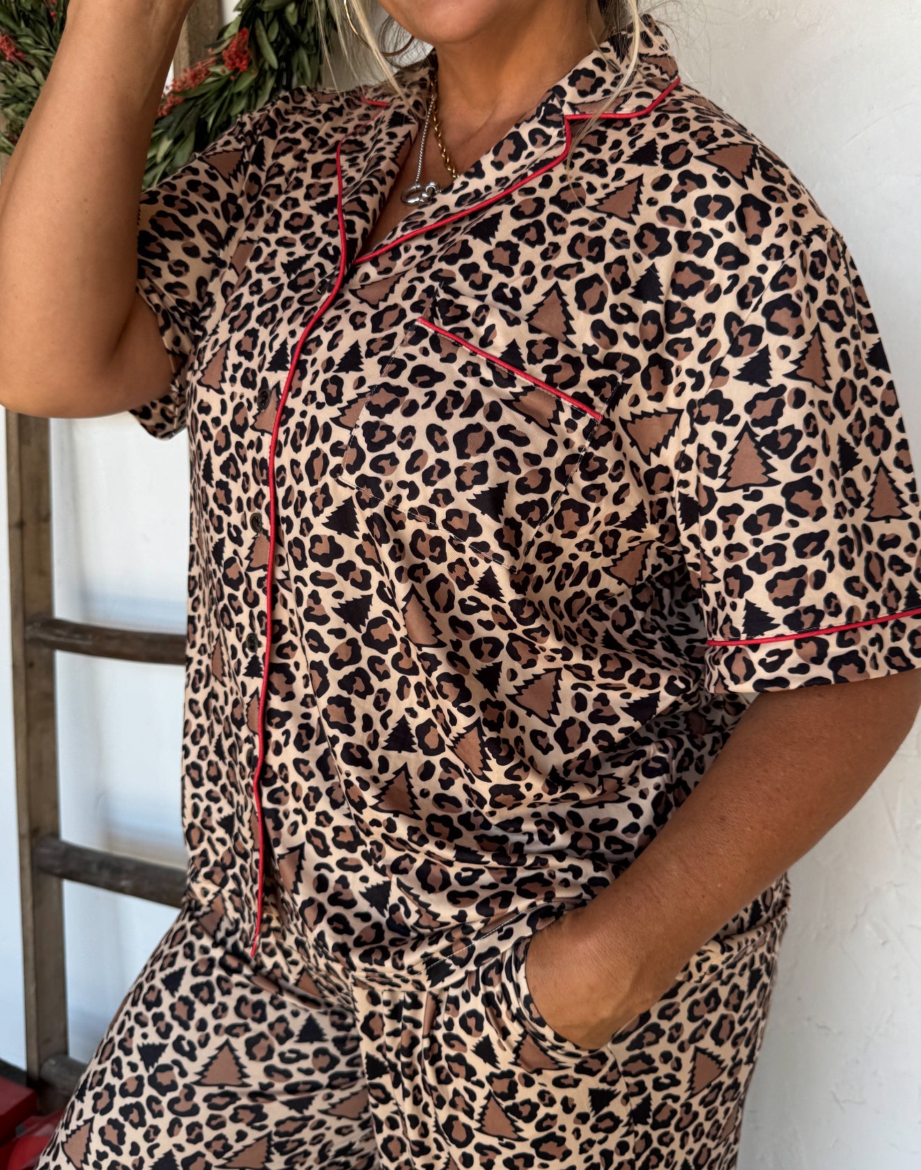 PREORDER - Leopard or Cheetah Star Luxe PJ Set