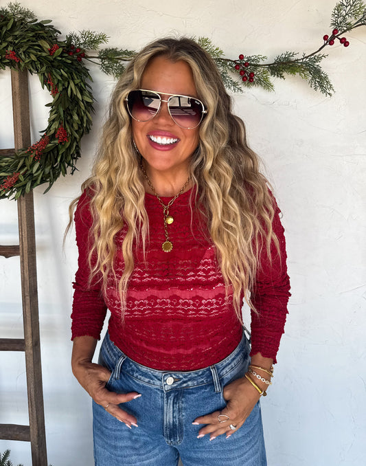 PREORDER - Long Sleeve Rosalie Top - 3 colors