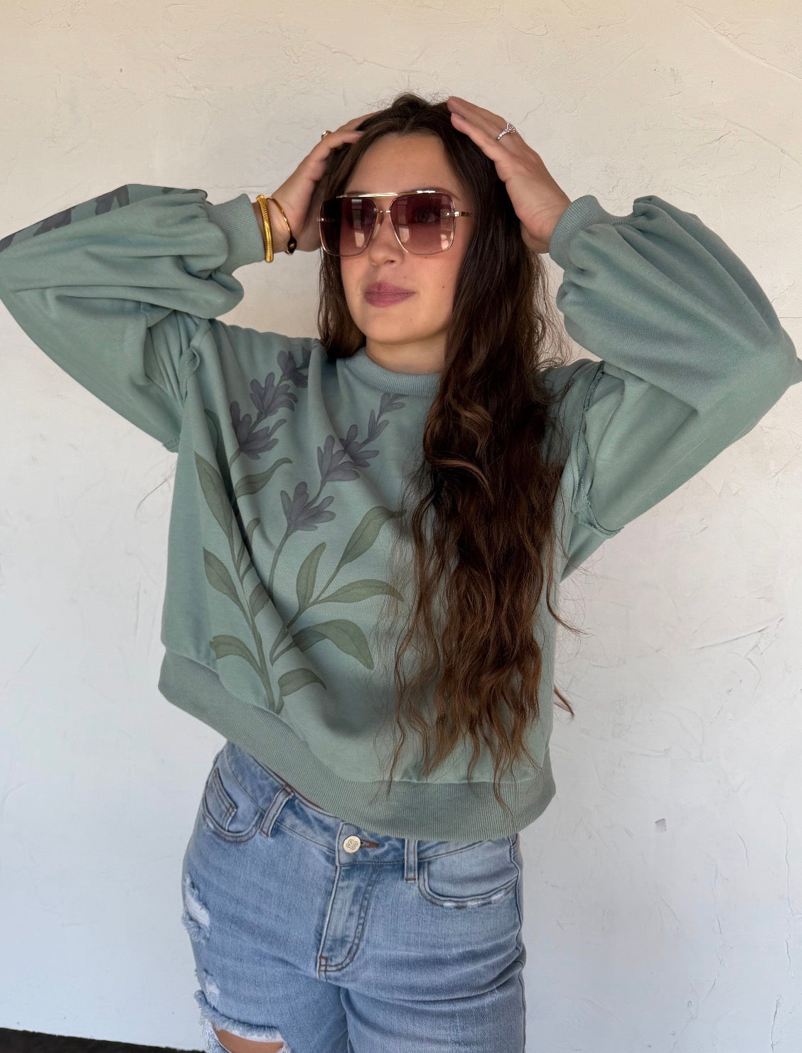 PREORDER - Spring Floral Pullover - 2 colors