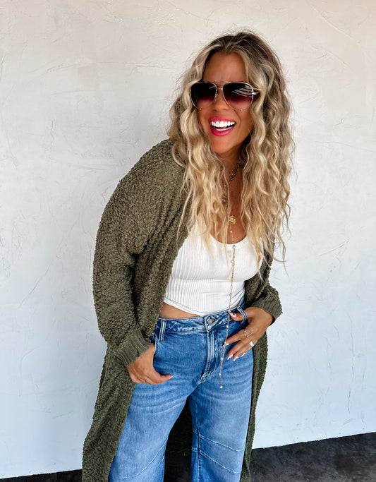 PREORDER - Poppy Knit Popcorn Cardigan - 4 colors