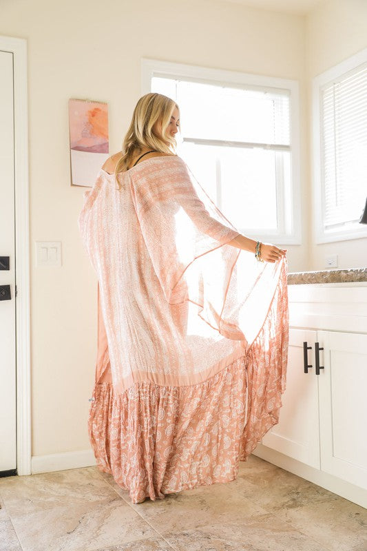 Free Flow  Paisley Kimono