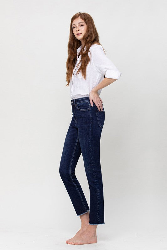 Super High Rise Stretch Slim Straight