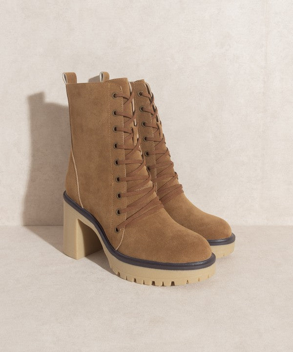 Jenna - Platform Military Boots