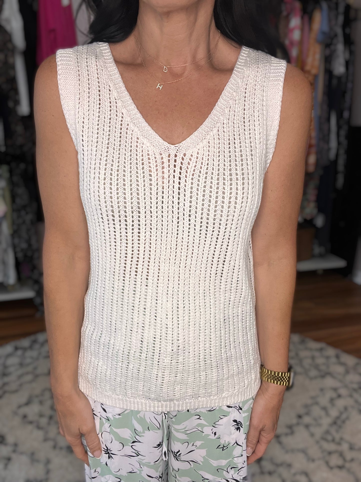 As It Was V-Neck Sweater Tank