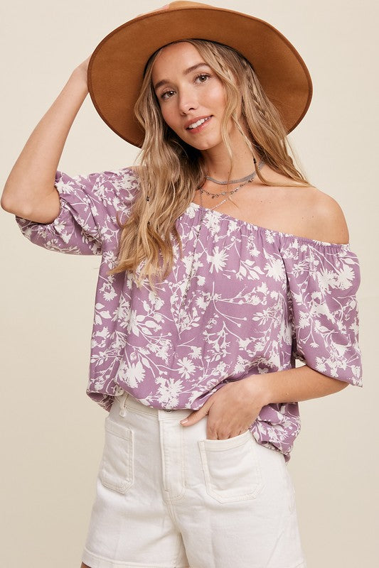 Brinley Square Neck Floral Top