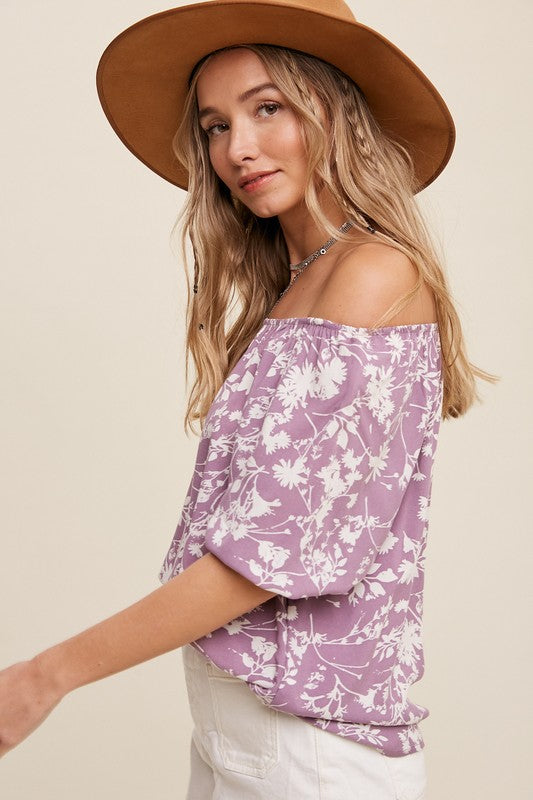 Brinley Square Neck Floral Top