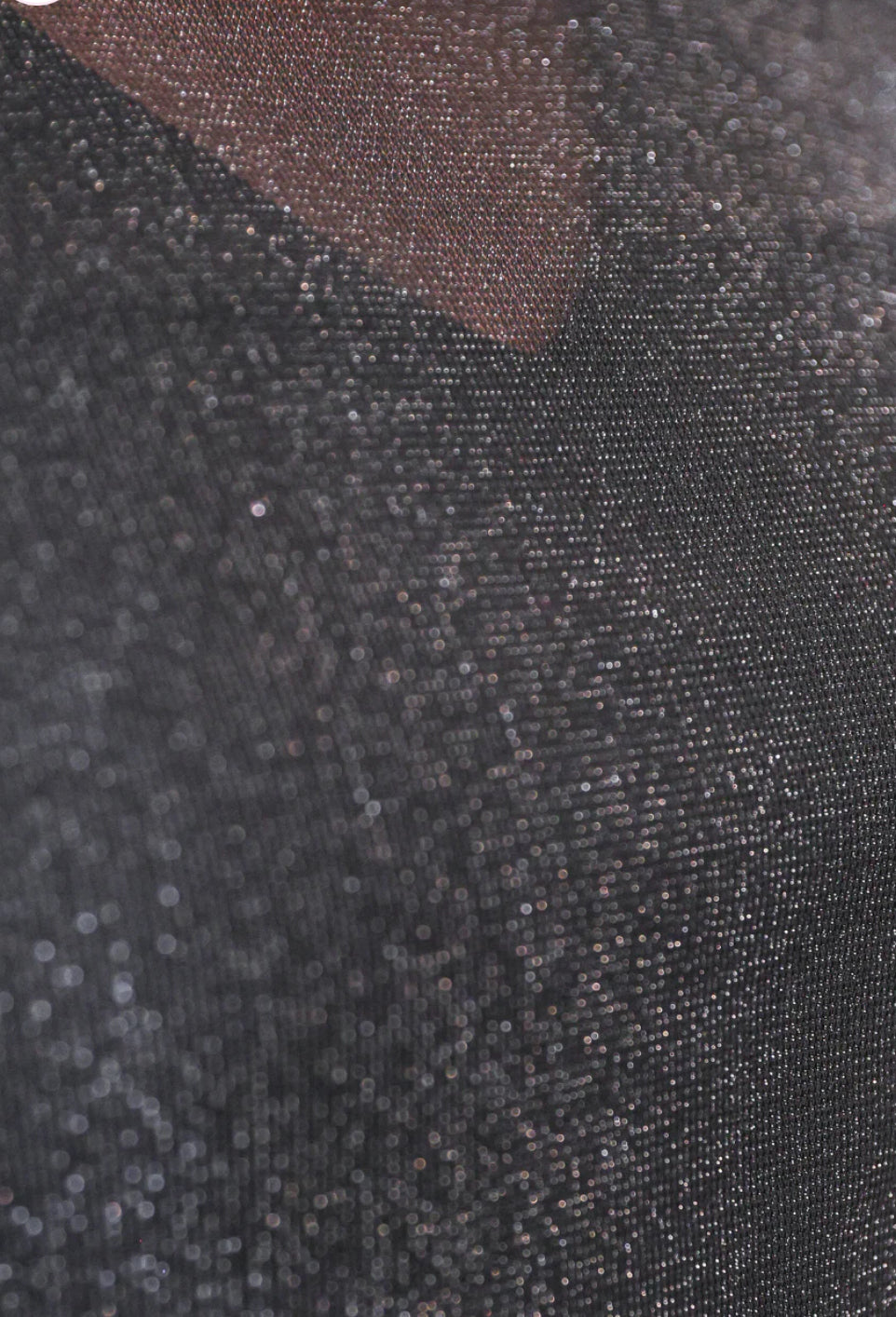 Keigan Mesh Top - Black Glitter