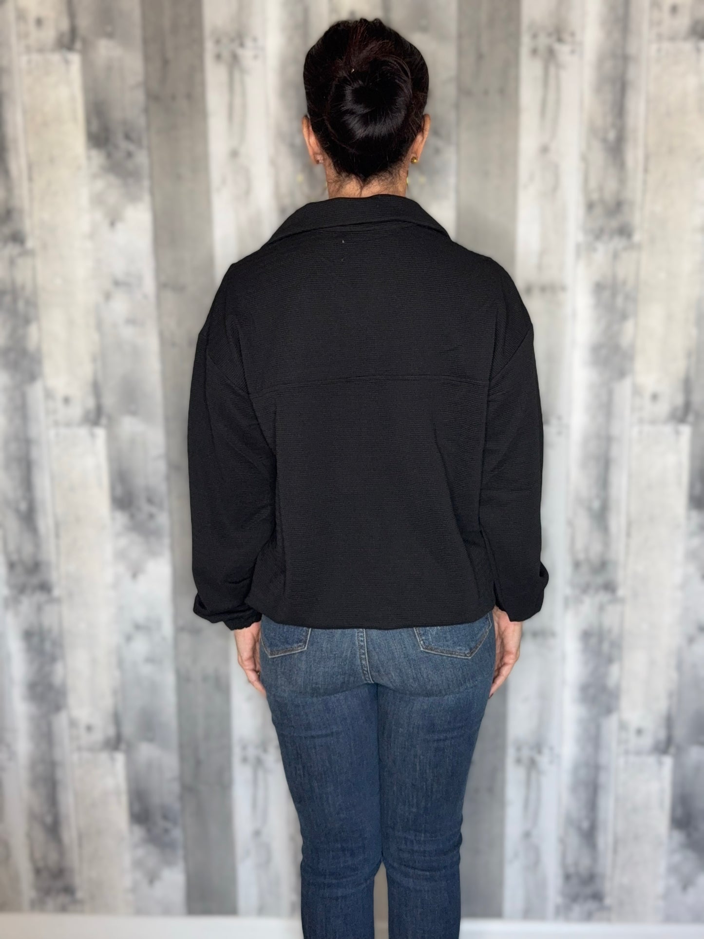 Levi Ribbed Quarter Zip Pullover