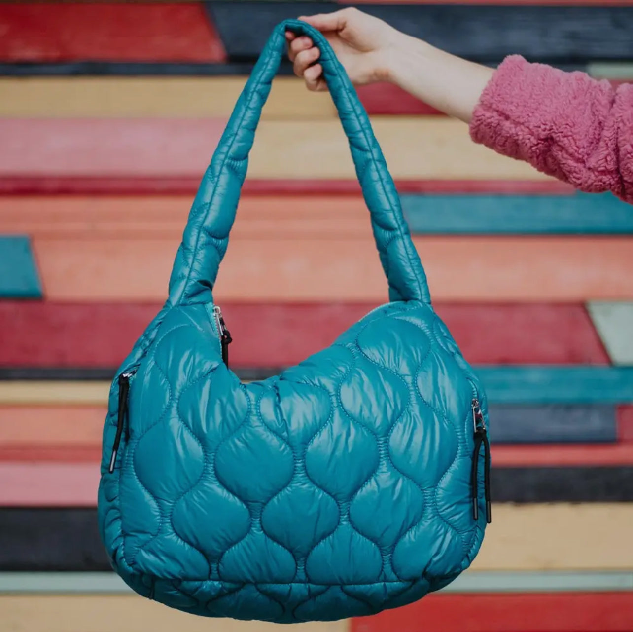 Quilted Oversized Hobo Tote - 16 colors