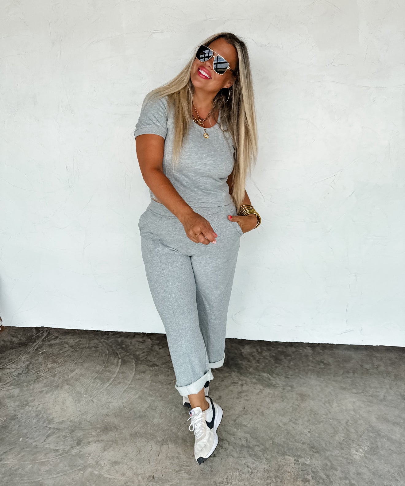 PREORDER - Stay In Crop Pant Set - 4 colors
