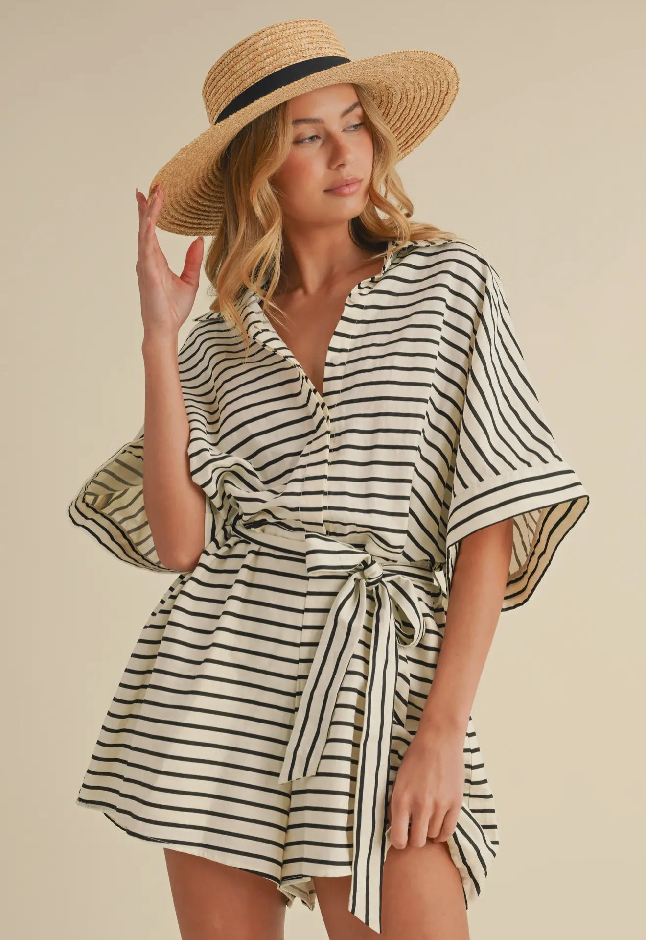 PREORDER - The Coastline Striped Romper