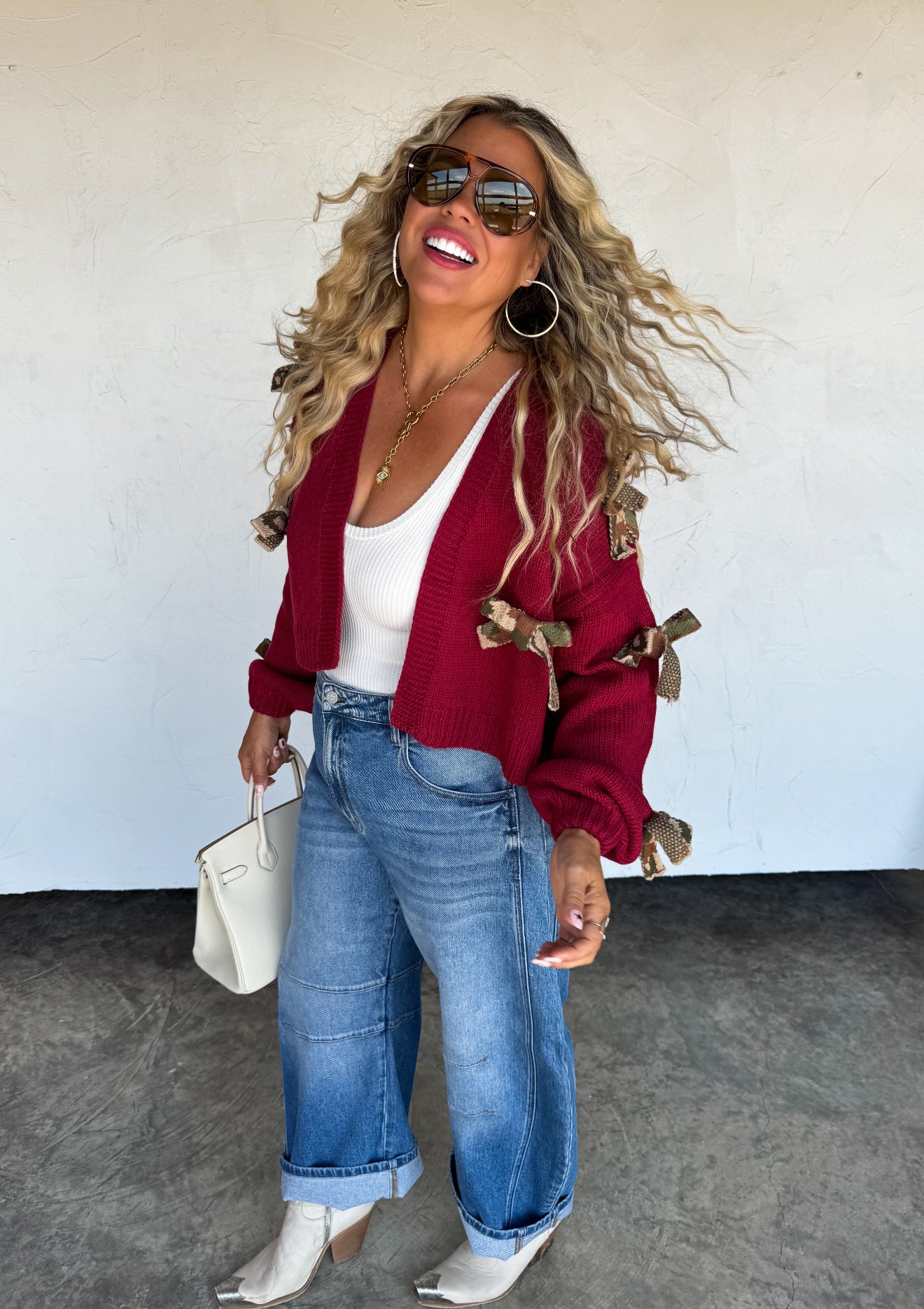 PREORDER - Sloane Bow Knit Cardigan - 5 colors