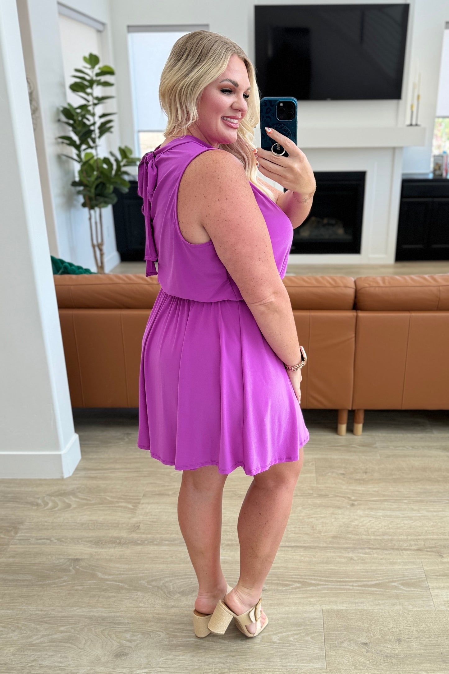 One Of Us Purple Romper Dress