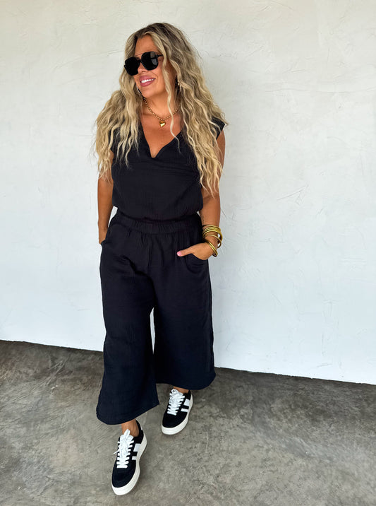 PREORDER - Laura Crop Pants Set - 3 colors