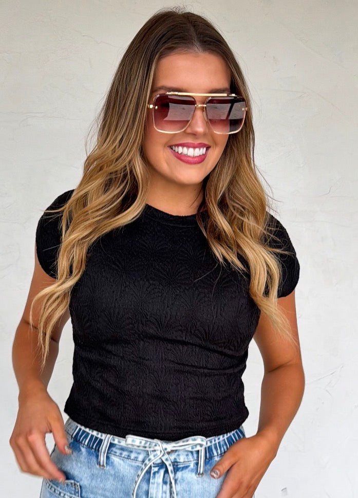 Harley Cap Sleeve Basic Top - 4 colors