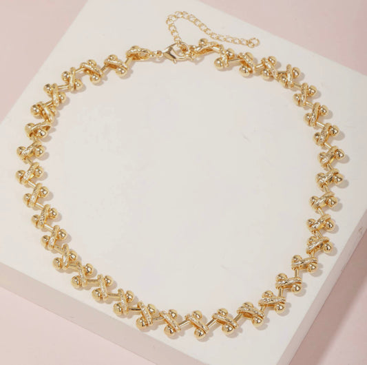 Zig Zag Chain Necklace