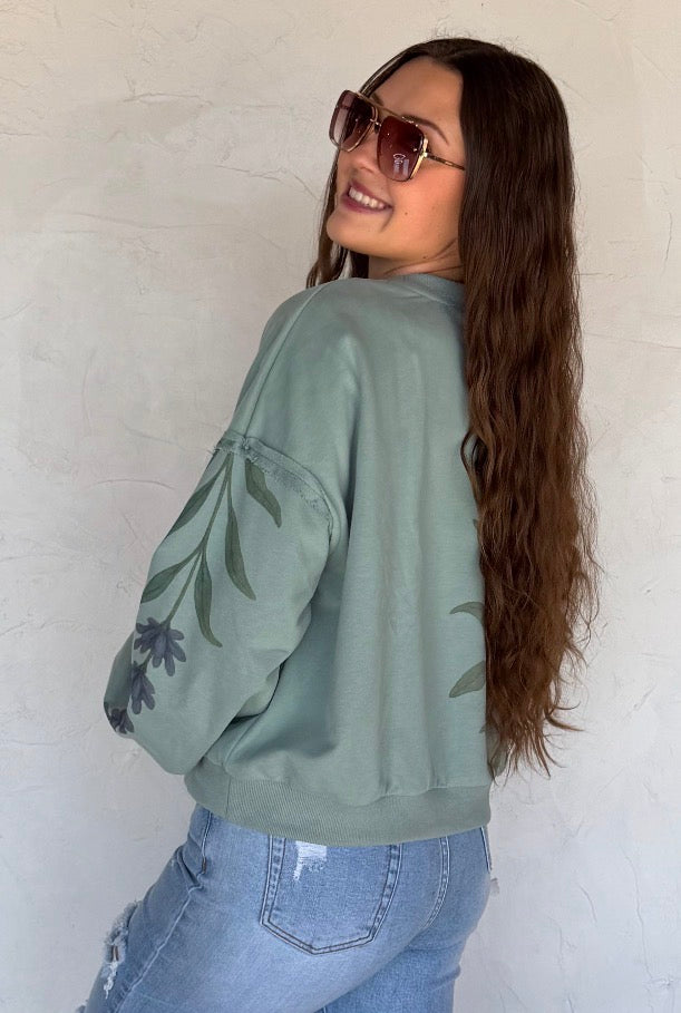 PREORDER - Spring Floral Pullover - 2 colors