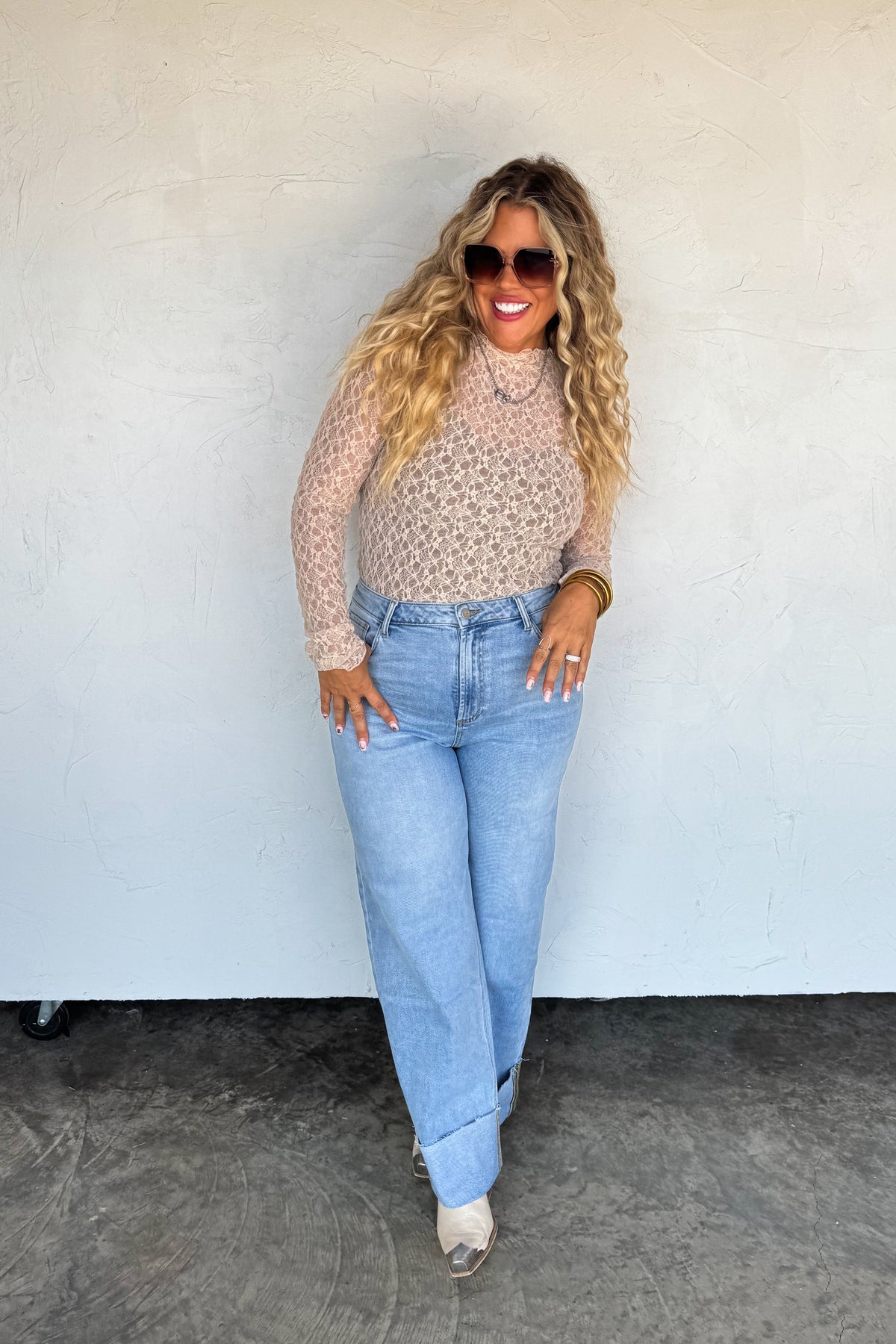 PREORDER - Leni Wide Cuff Jean