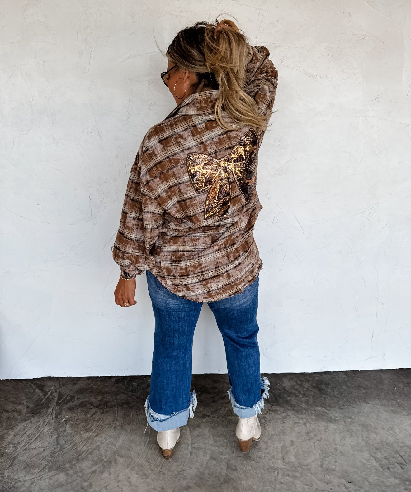 PREORDER - Juniper Bleached Plaid Top - 4 colors